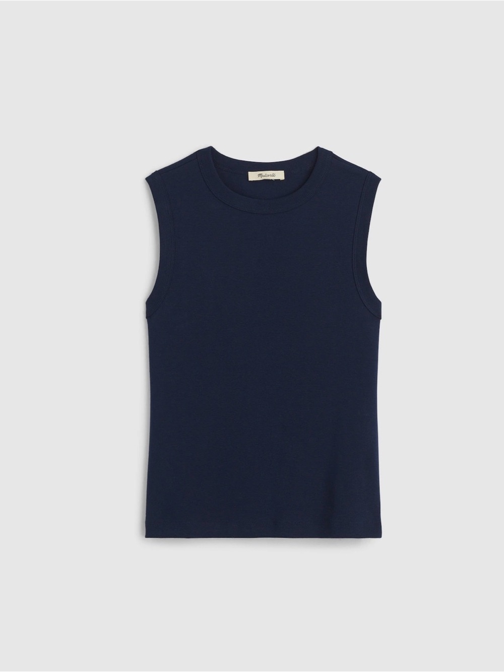 Two Madewell 90s Crew Neck Tanks in Compact Cotton